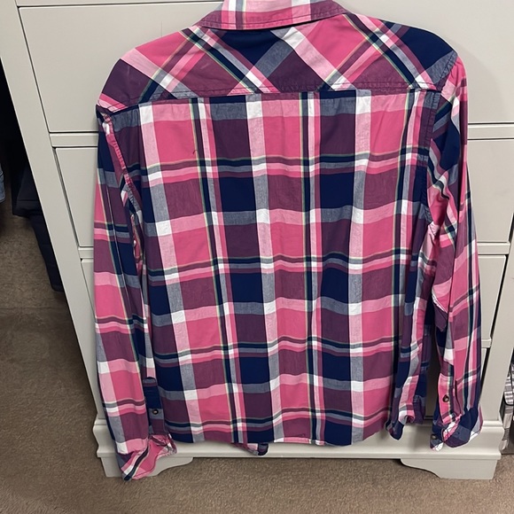 Pink and blue flannel shirt - Picture 4 of 5